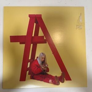 Billie Eilish's debut EP, don't smile at me, 
Red and Yellow Vinyl Record